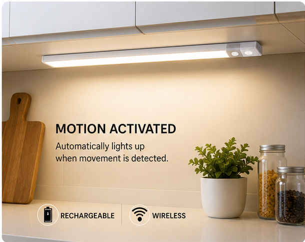 MotionGlow™ Rechargeable Sensor Light