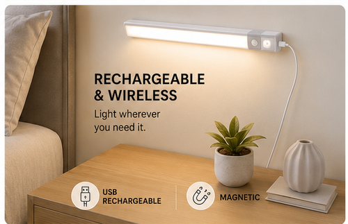 MotionGlow™ Rechargeable Sensor Light